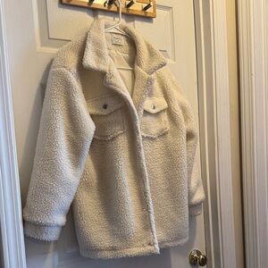 Rue21 Cream Sherpa Jacket